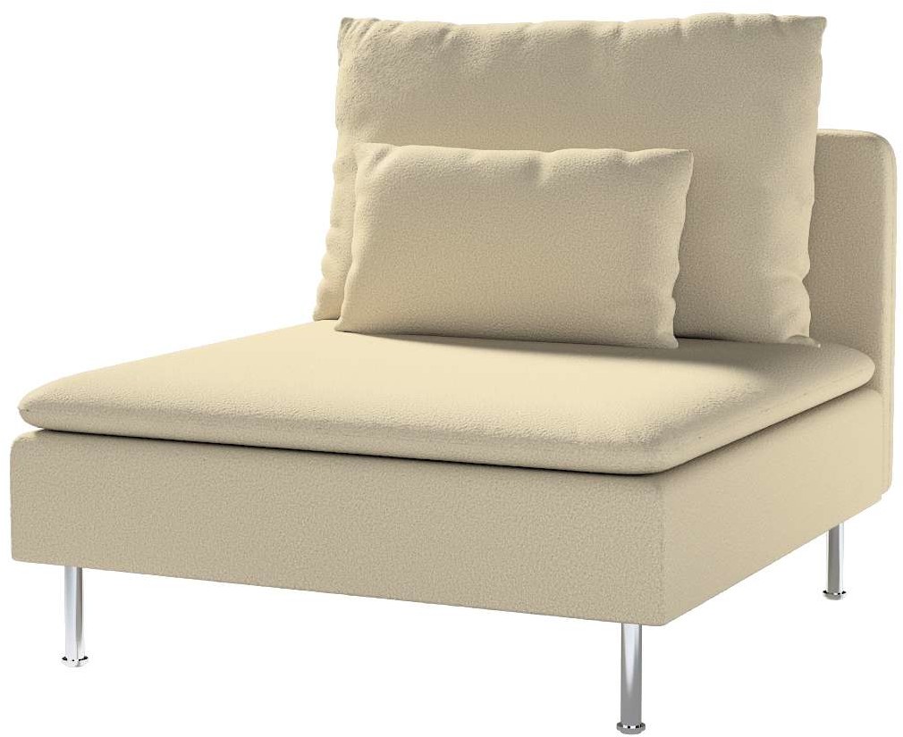 Dekoria pl pl Pokrowiec na moduł Söderhamn 1-osobowy jasno beżowa bukla 93 x 99 x 83 cm Teddy 1007-702-81