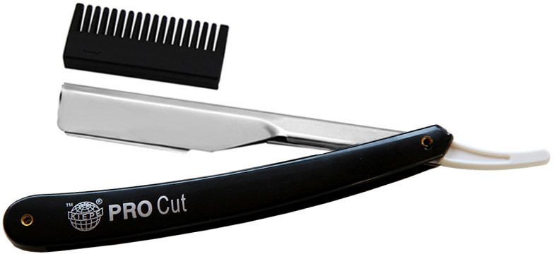 Brzytwa fryzjerska Pro Cut z nakładką czarna 121480121