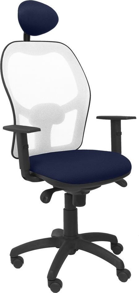 Piqueras y Crespo Krzesło biurowe z Zagłówkiem Jorquera Piqueras y Crespo ALI200C Granatowy S5702763