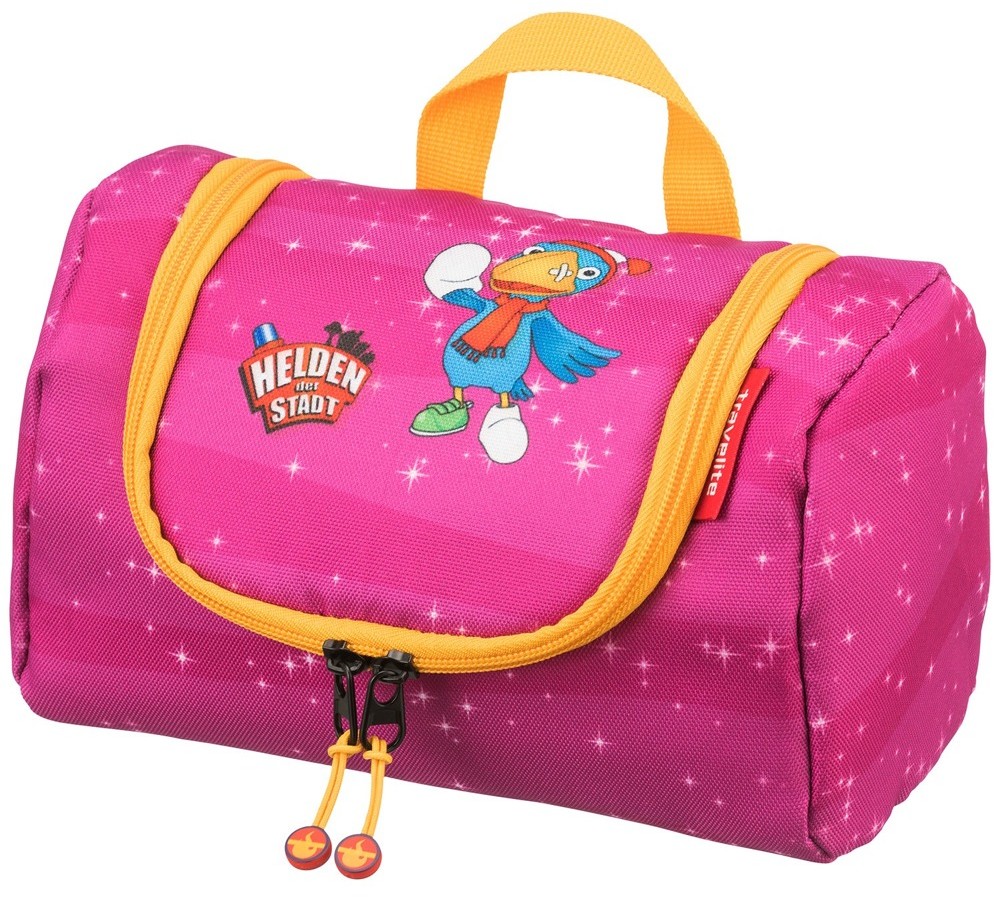 Travelite Bohaterowie Miasta kosmetyczka podróżna dla dziecka z haczykiem / różowa 81682-17