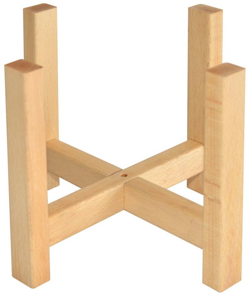 CERAMIK Stojak drewniany pod osłonkę 23 x 23 x 17 cm