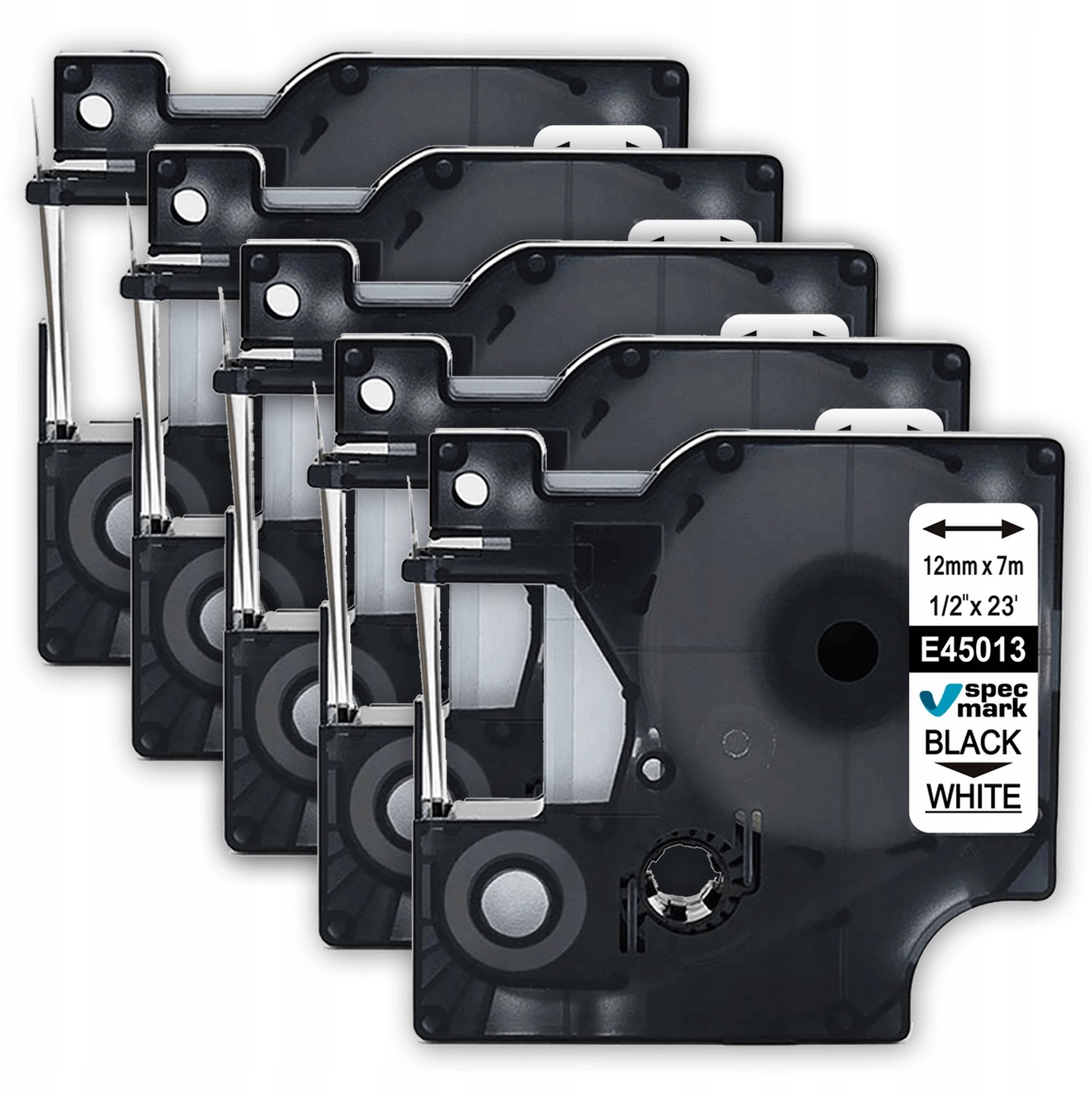 Dymo Taśma do D1 45013 12mm 7m LM160 Zestaw 5x