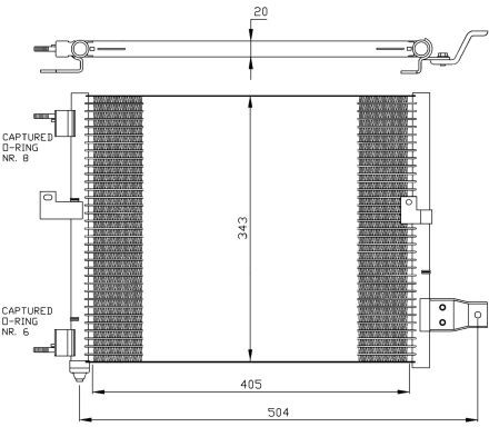 NRF Skraplacz, klimatyzacja NRF 35360