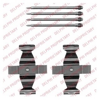 DELPHI Zestaw akcesoriów, klocki hamulcowe LX0546