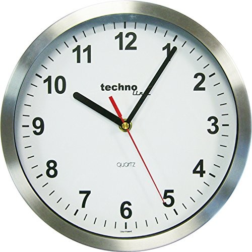 Technoline WT 7650 Zegar kwarcowy na ścianę  25 cm Srebrny WT 7650