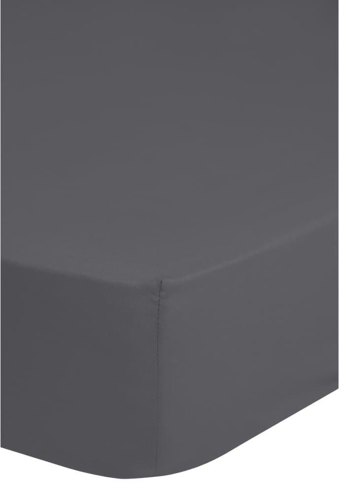 Muller Textiles HIP Prześcieradło z gumką, 180x200 cm, szare 0280.03.46