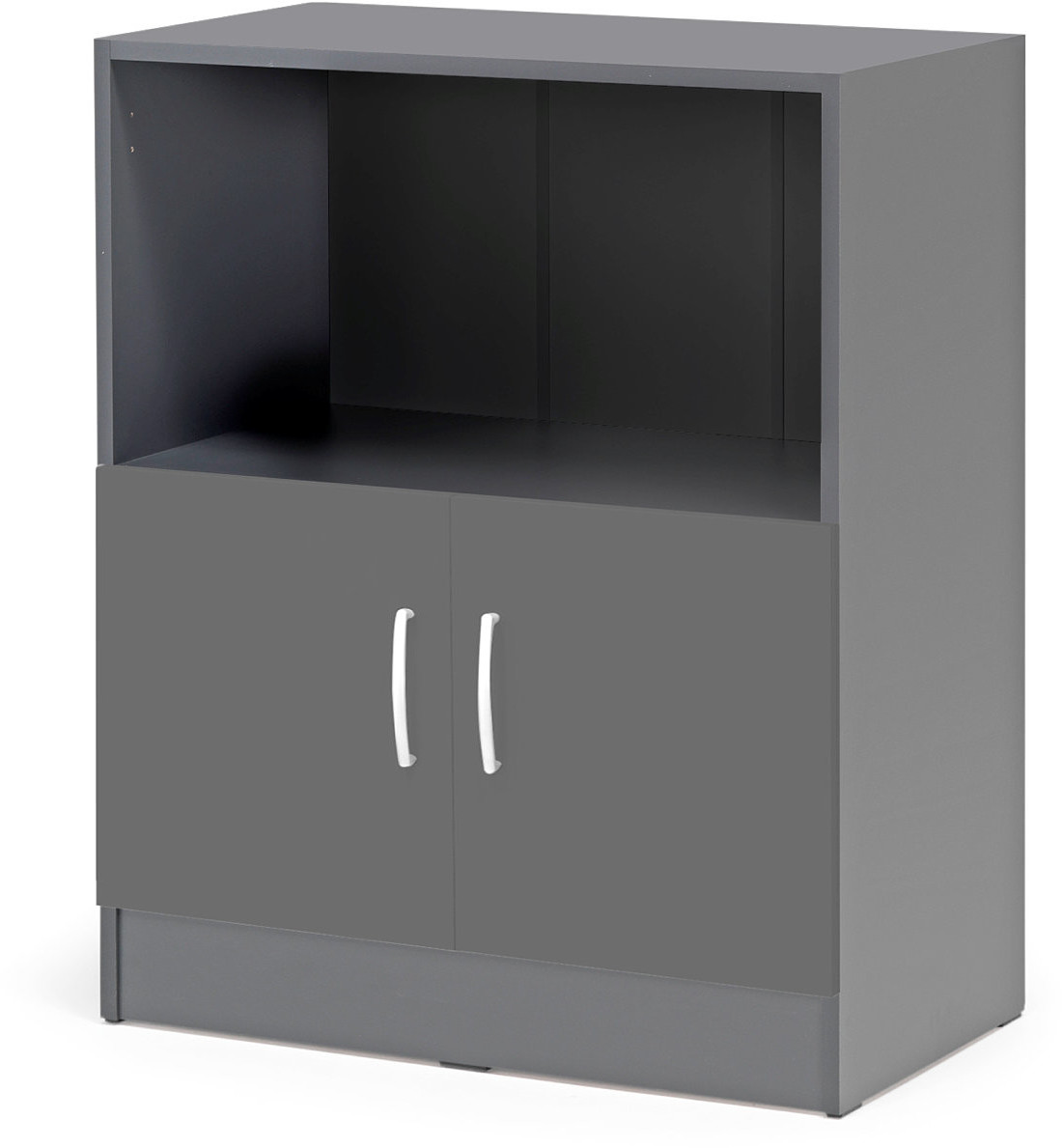 AJ Produkty Szafa biurowa FLEXUS z jedną półką, 925x760x415 mm, szary