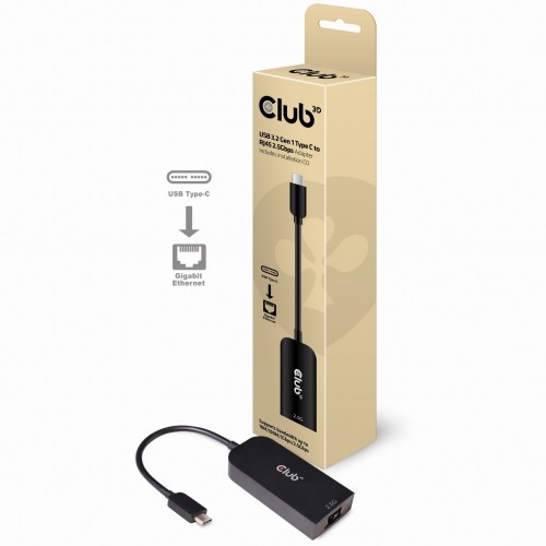 Club 3D Adapter Club3D CAC-1520 (USB 3.2 Type C to Rj45 2.5 Gigabit LAN Ethernet Cable) 2_406649