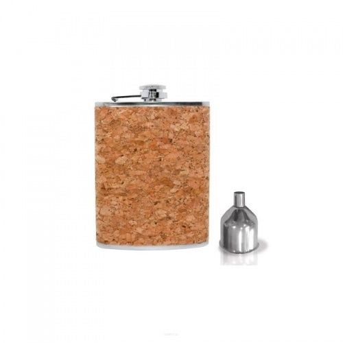 Vin bouquet Piersiówka z lejkiem 237ml z wykończeniem w korku Vin Bouquet FIA 292 FIA 292