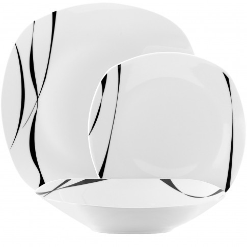 Tadar SAXO SERWIS OBIADOWY 18 EL 6 OSÓB CERAMIKA 5903313401272