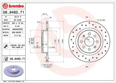 BREMBO 08.9460.71 08.9460.71