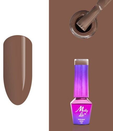 Molly Lac Lakier hybrydowy MollyLac Choco Dreams Brownie 5 ml Nr 356