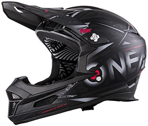 O'Neal Fury RL kask rowerowy Downhill synthy GoPro Mount uchwyt FR MTB rower górski fullface, 0499  7, czarny, XS 0499-761