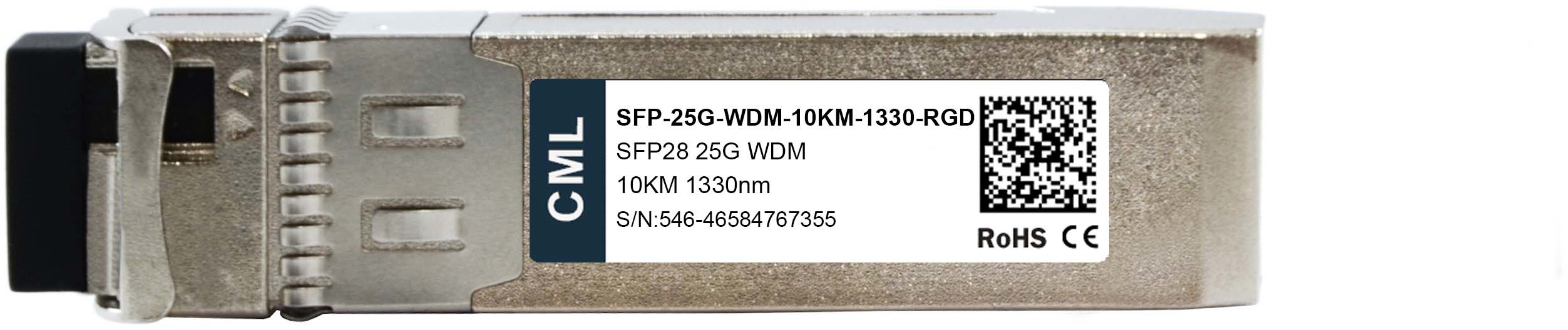 CML SFP-25G-WDM-10KM-1330-RGD SFP-W-25G-010-1330-R