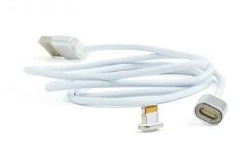 Gembird Kabel USB 2.0 magnetyczny/8pin/1m/srebrny (CC-USB2-AMLMM-1M)