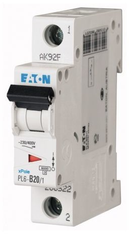 LEGRAND nadprądowy 1P C 20A 6kA AC PL6-C20/1 286534