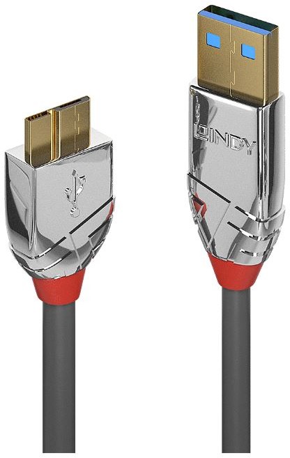 Lindy 36656 Kabel USB 3.0 typ A Micro B Cromo Line 0,5m LY-36656