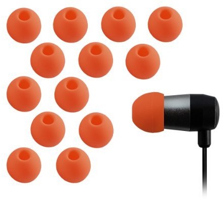 Xcessor xcessor 7 para (komplet z 14 sztuki) silikonowe wkładki douszne Zatyczki do uszu zapewnia in-ear ohrhoere parent, mały, pomarańczowy CG35658