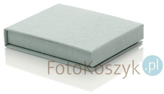 Uniwersalne Pudełko na Pendrive linum pastel niebieskie (magnes)