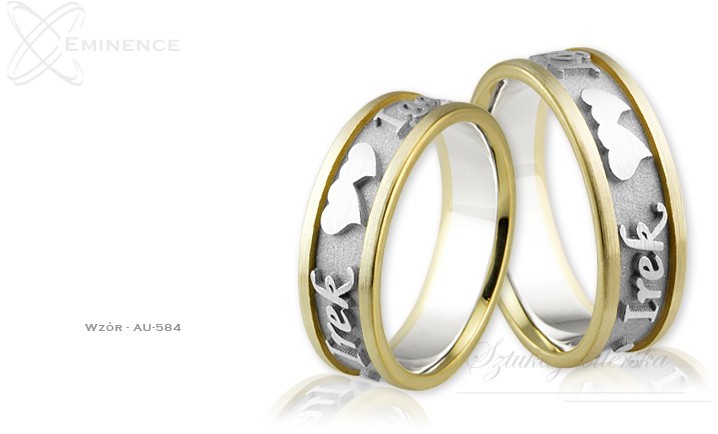 Eminence Obrączki ślubne - wzór Au-584 Au-584