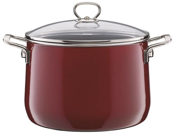 Riess Garnek ceramiczny 6,5l bordowy Rosso seria Premium