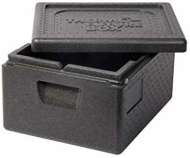 Thermo Future Box pudełko termiczne, pudełko transportowe, EPP (polipropylen spieniony), czarne, wymiary wewnętrzne 330 x 270 x 167 mm (11033)