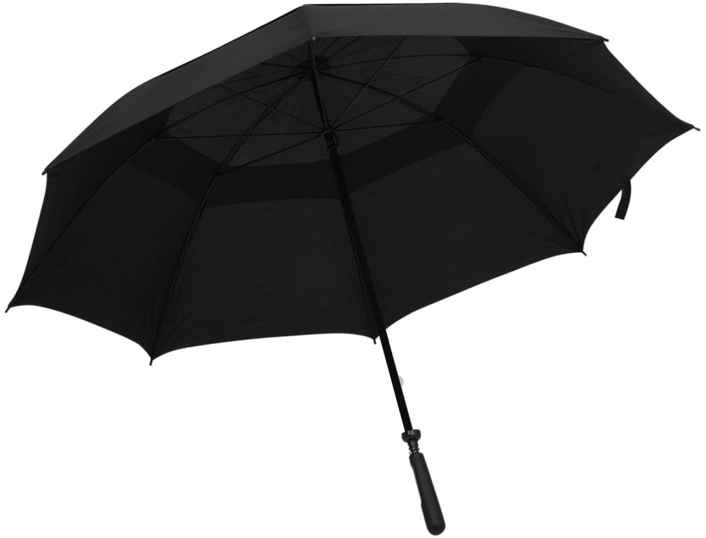 vidaXL Parasolka czarna, 130 cm vidaXL