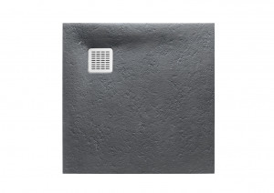 Roca AP1033E83E801200 TERRAN Brodzik kwadratowy 1000 x 1000 mm SYFON W KPL SZARY łUPEK