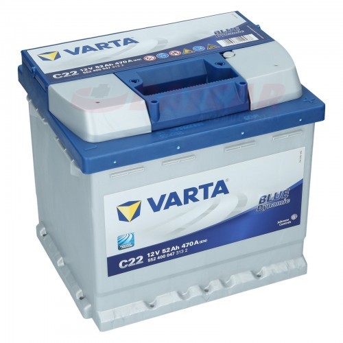 Varta Blue Dynamic C22 12V 52Ah 470A (EN) P+