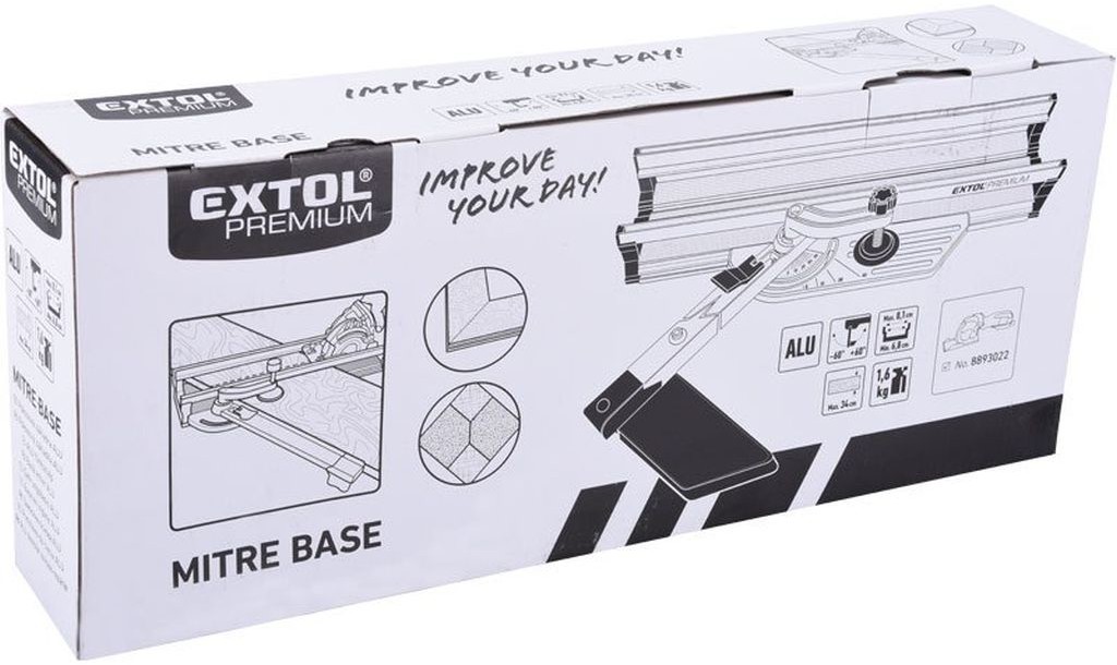 EXTOL PREMIUM Prowadnica do pilarki zagłębiarki 45cm 8893022A