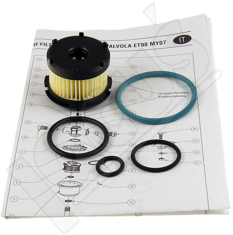 BRC Zestaw naprawczy elektrozaworu ET98 nowy typ FIL.B37