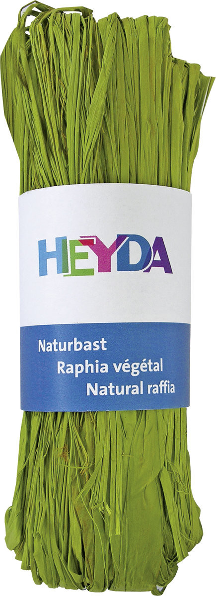 Heyda rafia naturalna 50 g, zieleń pastelowa