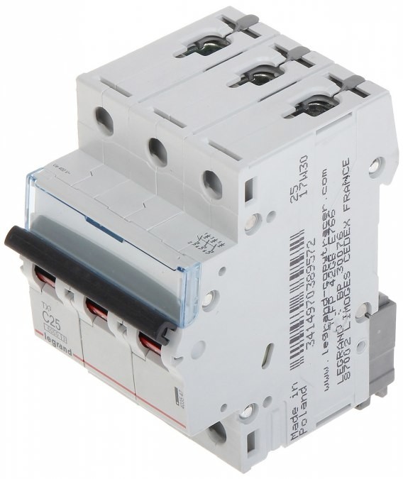 Legrand WYŁĄCZNIK NADPRĄDOWY LE-403547 TRÓJFAZOWY 25 A TYP C LE-403547