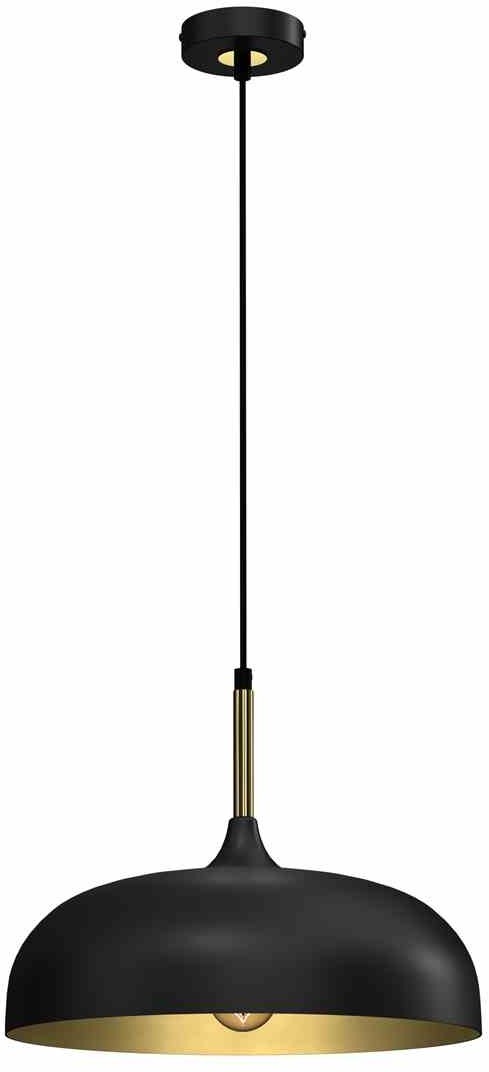 Milagro Lampa wisząca LINCOLN BLACK/GOLD 1xE27 35cm MLP8030