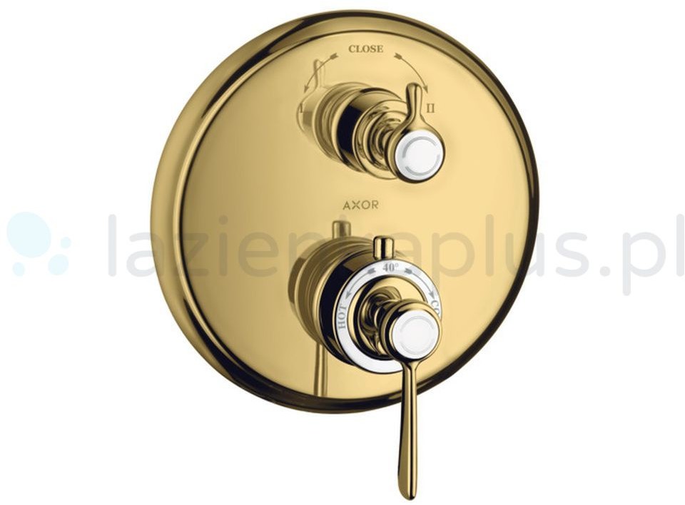 Hansgrohe Montreux bateria wannowo-prysznicowa podtynkowa złoty 16821990