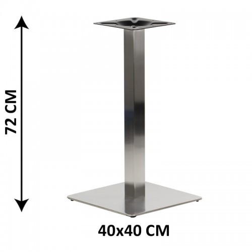 Stema SH Podstawa stolika SH-3002-1/60/S , 40x40 cm, stal nierdzewna szczotkowana (stelaż stolika) SH-3002-1/60/S