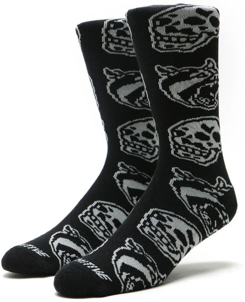 PRIMITIVE skarpetki PRIMITIVE BEWARE SOCKS Black