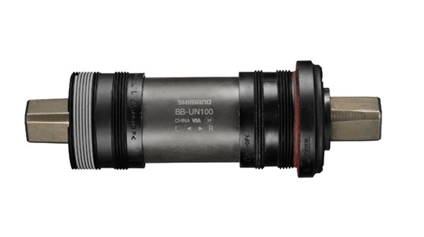 SHIMANO Wkład suportu BB-UN100 czarny / Rozmiar: 68 x 122,5 mm / Typ: BSA EBBUN100B22X