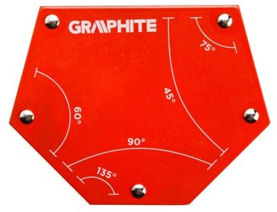 GRAPHITE Spawalniczy kątownik magnetyczny GRAPHITE 56H905 111 x 136 x 24 mm