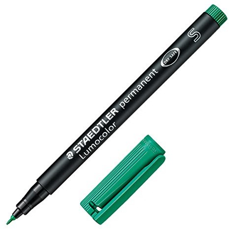 Staedtler 313 Lumocolor pisak uniwersalny S-koronka, trwałe, około 0.4 MM, 10 sztuk w kartonie Kabura, zielony 313-5