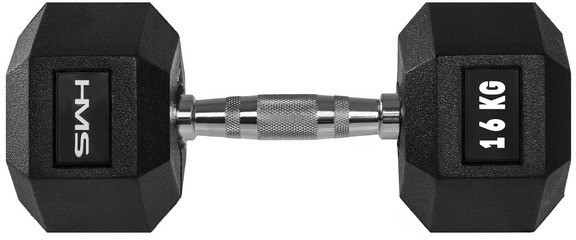 HMS Hantla stalowa gumowana Hex Pro 16 kg - 1008313