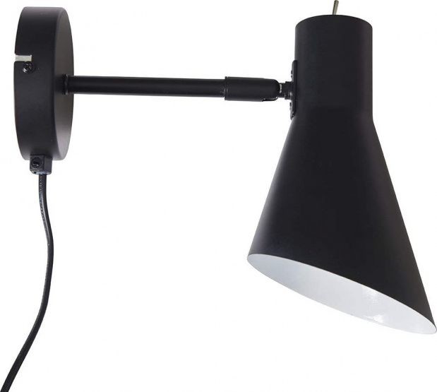NoName Kinkiet lampa ścienna Denver 12 x 12 x 20 cm stal 25W czarna twm_831097