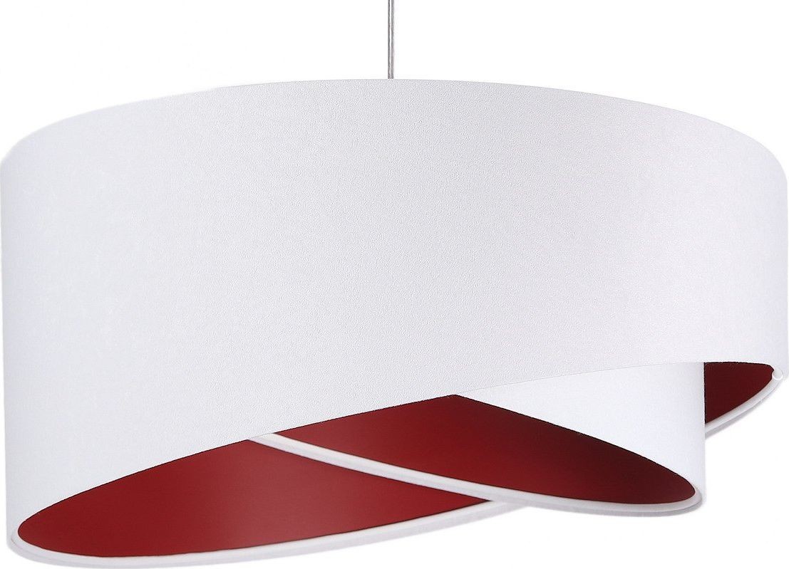 Koncept BPS Lampa wisząca BPS Lampa wisząca GEMSTONE WHITE biała/burgundowa BP-060-070