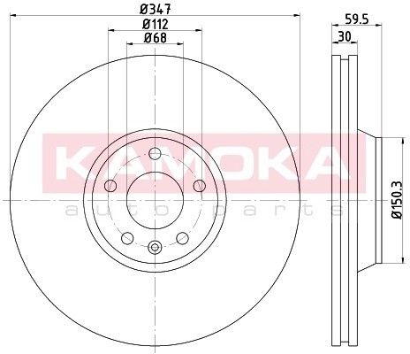 KAMOKA Tarcza hamulcowa 1032476