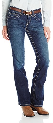 Ariat partnerstwa europejskiego Women's r.e.a.l. Riding Mid Rise Boot Cut Jean, Spitfire, 26 Long 10011683
