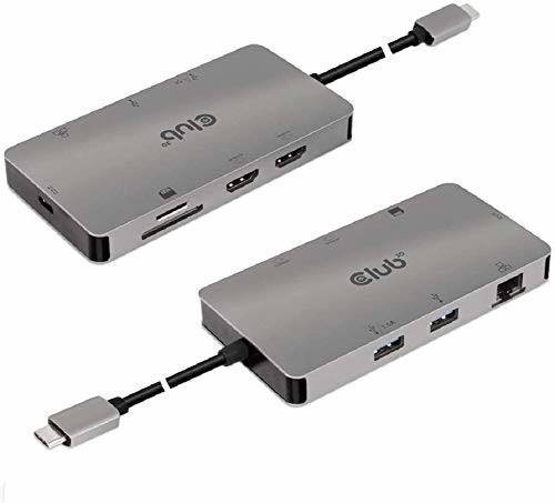 Club 3D USB 3.2 GEN1 USB 3.2 Gen1 typ C 8-w-1 Hub PD Charging CSV-1593