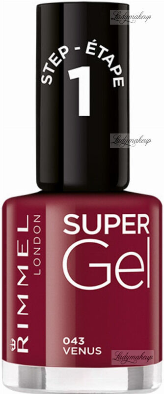 Rimmel SUPER GEL - Żelowy lakier do paznokci - 12 ml - 043 - VENUS