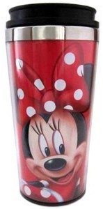 Disney Minnie Mouse Red Polka Dots Travel Mug by ZM0657_AST_M0774A