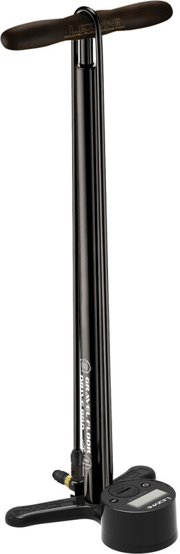 Lezyne Gravel Digital Drive Floor Pump, black gloss 2021 Pompki podłogowe 452100031