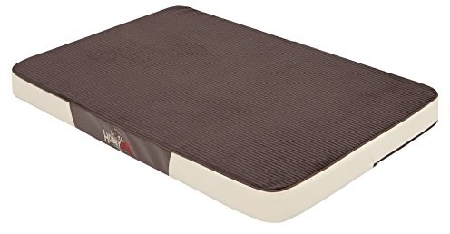 Hobbydog lmprcrz3 psy materac na łóżko dla psa psy sofa dla psa brązowy kordu ze sztuczną skórą, L, 100 x 67 x 8 cm, Beige 5902052046898